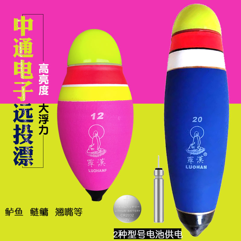 超大浮力电子夜光漂鲈鱼漂中通泡沫鲢鳙漂远投自重漂海钓漂大肚漂