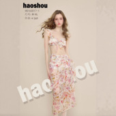 号手163017新款 成人泳衣女分体三件套性感比基尼度假风小胸聚拢