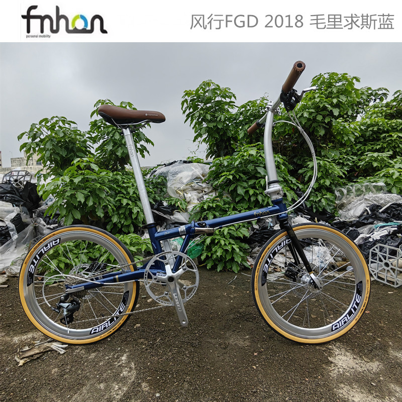 风行fnhon GUST FGD2018铬钼钢DISC碟刹406 451折叠车毛里求斯蓝