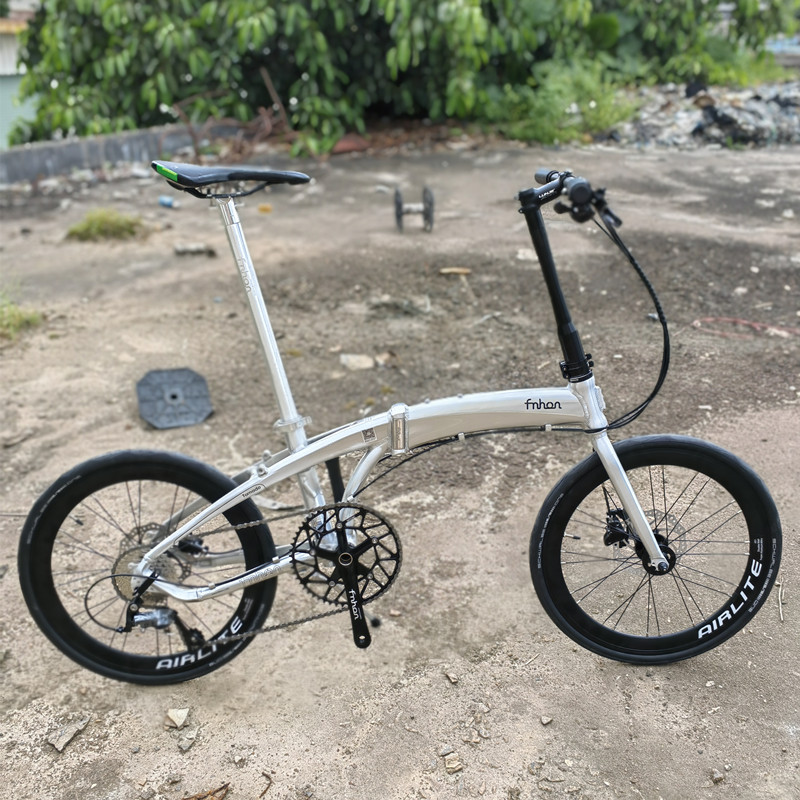 fnhon风行20寸铝合金新款海豚架LDG2018碟刹 折叠自行车插拔头管