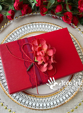 新婚结婚礼物盒子空盒红色 伴手礼包装礼盒 圣诞新年节日礼品盒