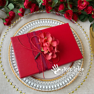 新婚结婚礼物盒子空盒红色 伴手礼包装礼盒 圣诞新年节日礼品盒