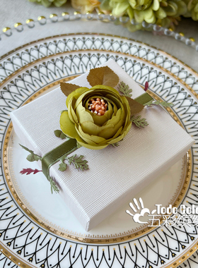 则礼原创 绿色森系婚礼喜糖盒硬盒 2026新款高级小众结婚小盒子