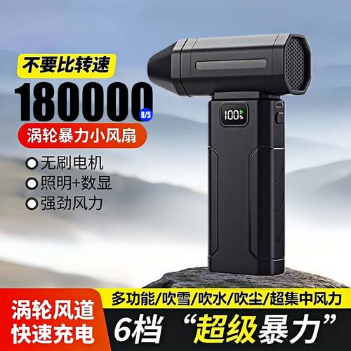 无刷电机涡轮手持暴风机除尘吹水
