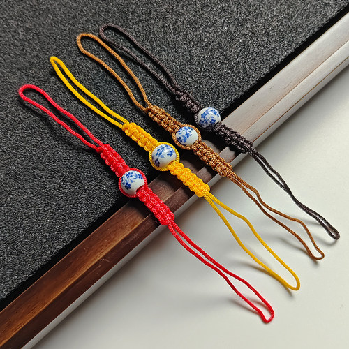 紫砂壶绳防摔手工编织水杯壶盖绳