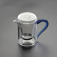 Стеклянный синий комплект, 3 предмета