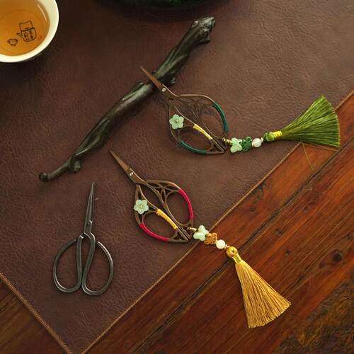 袋装茶叶专用剪刀复古中式茶剪刀