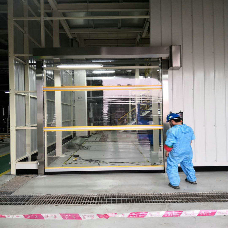 铝合金卷闸门定制电动卷帘门透明灰色白色香槟色翻板车库门包邮