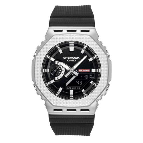 CASIO卡西欧G Shock数字的黑色表盘石英运动GM 2100M 1A男士手表