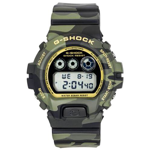CASIO卡西欧G Shock数字的树脂表带石英DW 6900CMG 3 200M男士