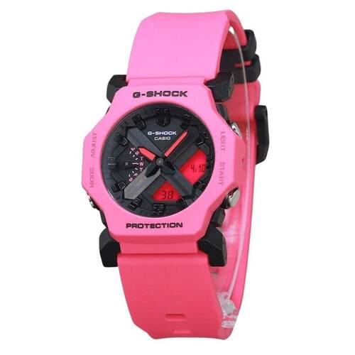 CASIO卡西欧G SHOCK树脂表带黑色表盘运动石英200M GA 2300 4A