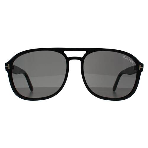 TOMFORD汤姆福特墨镜太阳眼镜Rosco FT1022 01A闪亮黑色深灰
