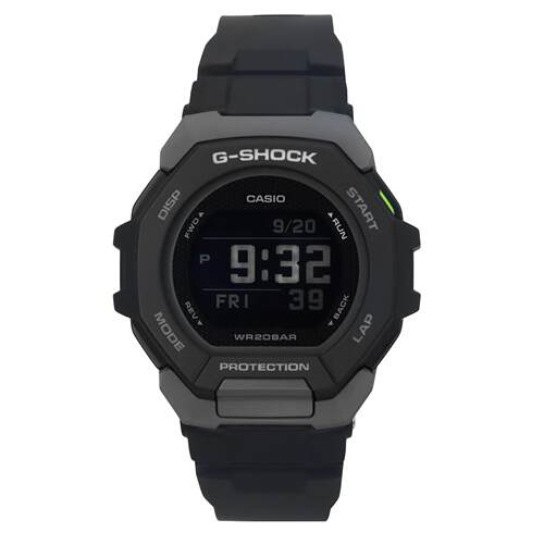 CASIO卡西欧G SHOCK SQUAD数字的蓝牙移动GBD 300 1 200M男士手表