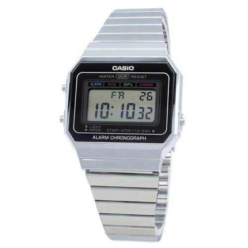 CASIO卡西欧数字的闹钟计时表Stopwatch A700W 1A石英男士30M
