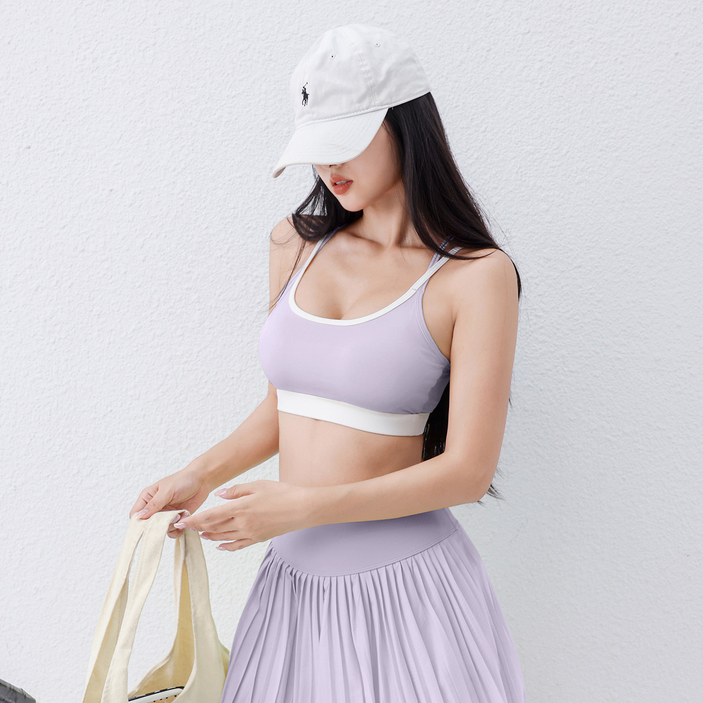 运动内衣女夏天薄款防震高强度跑步防下垂健身背心瑜伽双肩带文胸