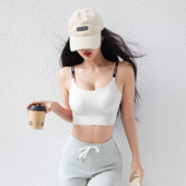 九麦一品无痕裸感美背运动内衣女士外穿健身一体背心式 文胸瑜伽服