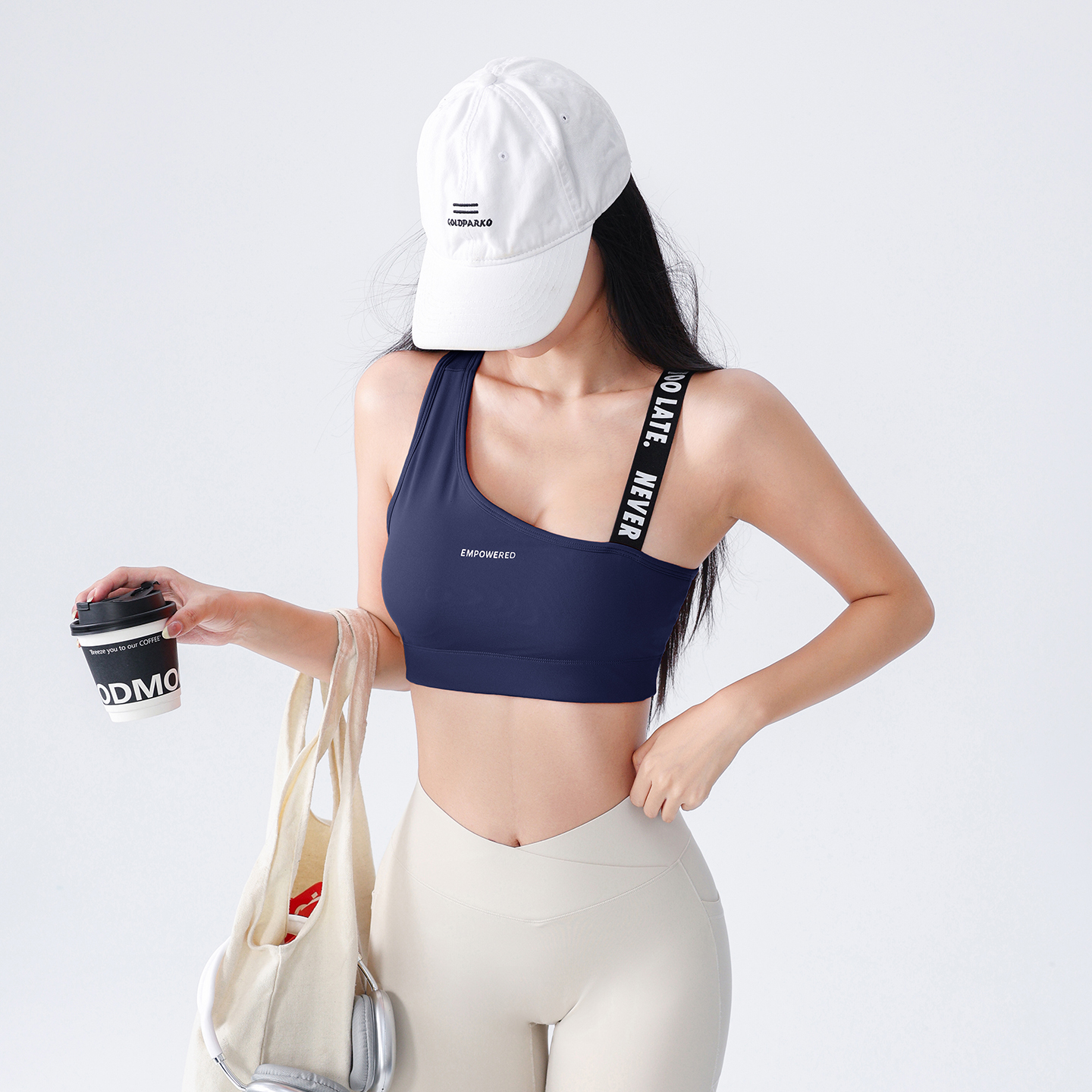 九麦一品女中强度支撑速干带胸垫运动内衣跑步训练健身文胸瑜伽服