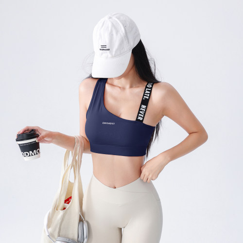 九麦一品女中强度支撑速干带胸垫运动内衣跑步训练健身文胸瑜伽服