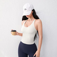 Adjustable cross-shaped beauty back yoga vest, women's tight yoga top, outdoor fitness sports underwear, bra folding thumbnail 7