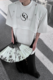 新中式风设计师款短袖T恤男金属铆钉流苏体恤潮牌H8005P80，男装T恤，星座1114（原A254）