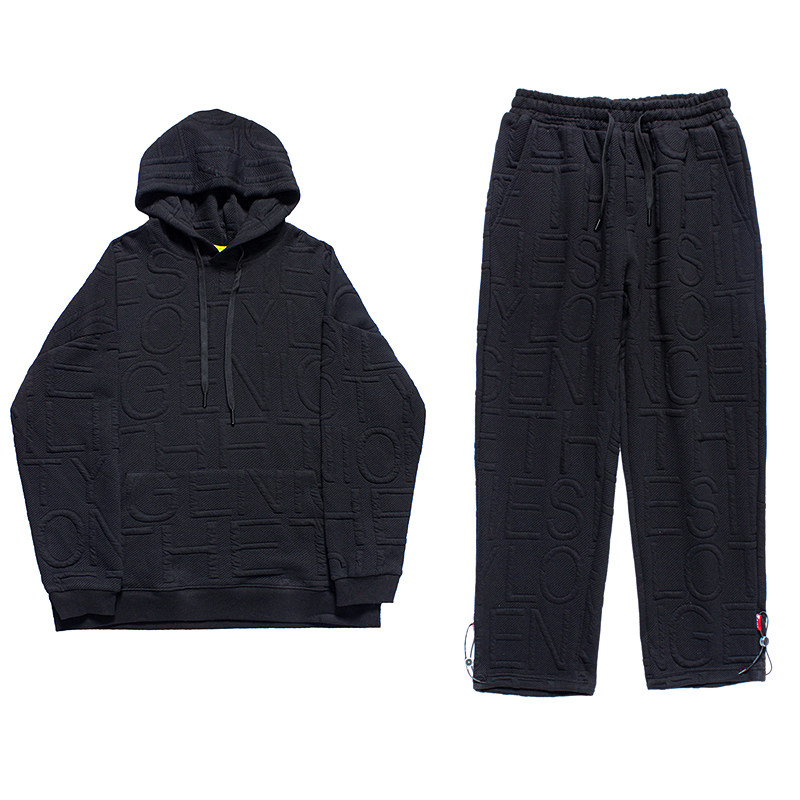设计感高级男装潮发型师网红穿搭一套衣服运动休闲套装H1337P155,男装休闲套装,星座1114（原A254）