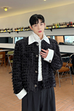小香风假两件可脱卸衬衫领西装外套男高级感无领西服潮H2002P175，男装西服，星座1114（原A254）