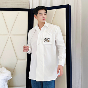 21网红设计小众百搭高级感衬衣男装潮流 H1188 P75,男装衬衫,星座1114（原A254）