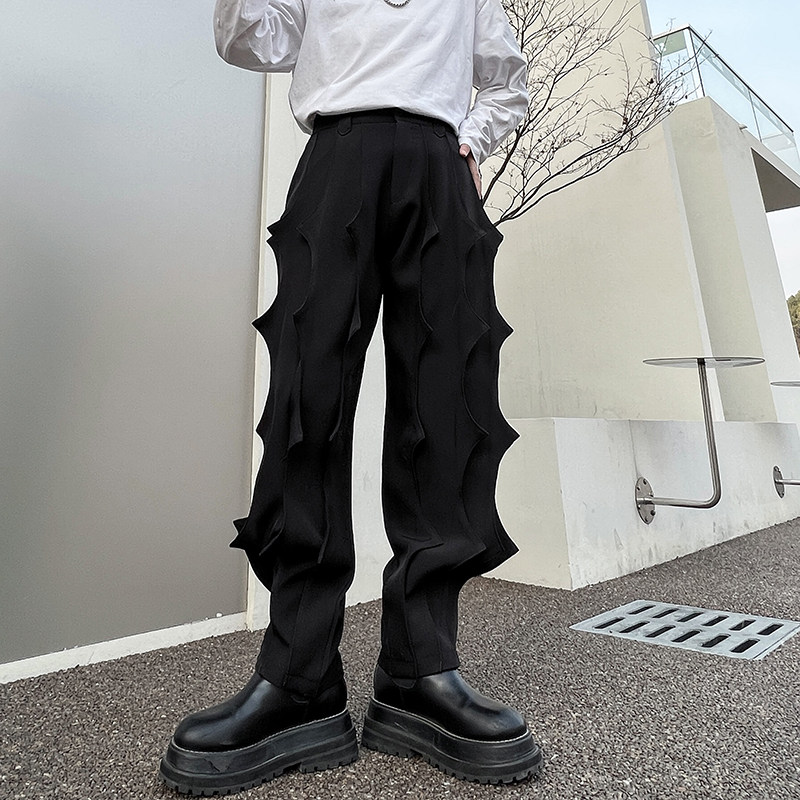 微弹力潮重工风休闲裤哈伦裤休闲裤脚踩宽松型休闲长裤男士美式,男装休闲裤,星座1114（原A254）