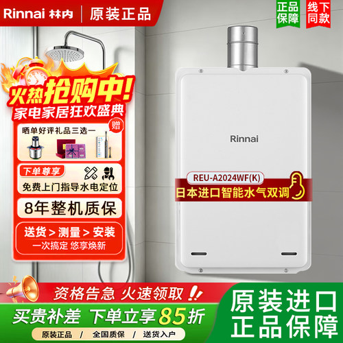 林内天燃气热水器强排式20升