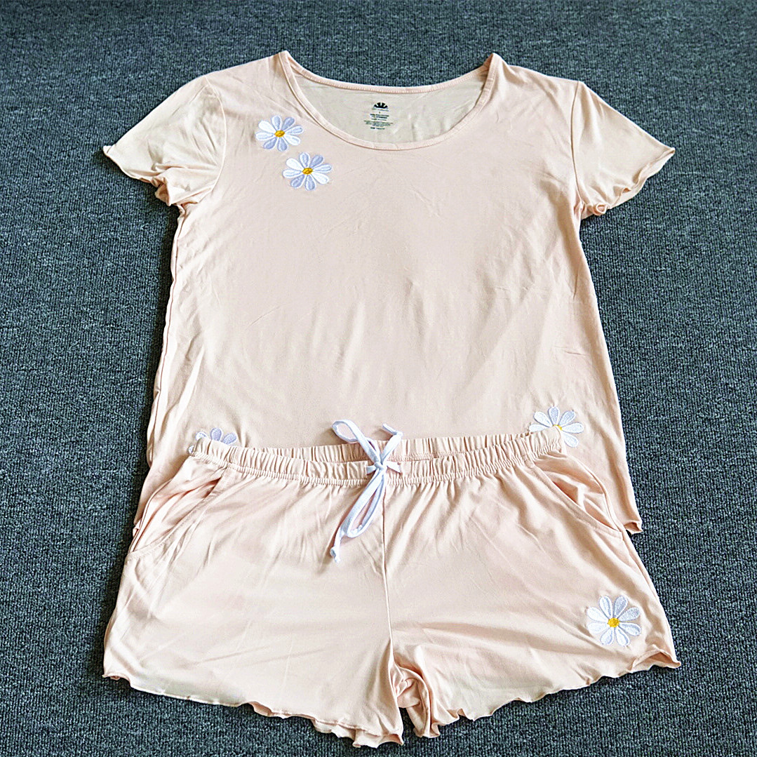 外贸原单女牛奶棉特价家居服套装