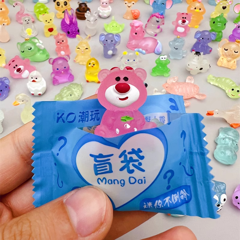 夜光立体卡通盲袋微缩小动物模型