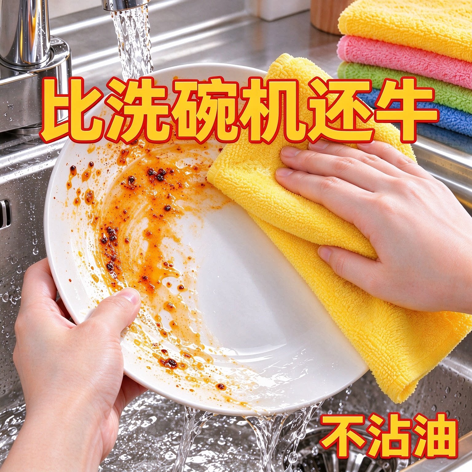 油利除洗碗巾木纤维不沾油抹布