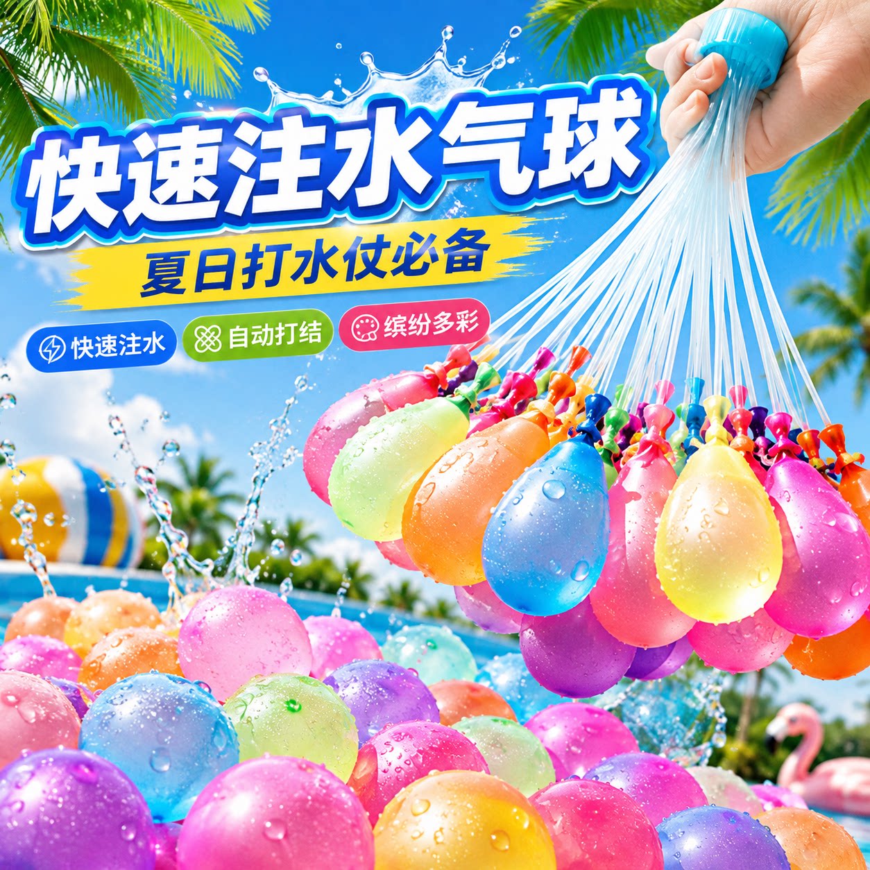 水气球快速注水泼水节夏季打水仗
