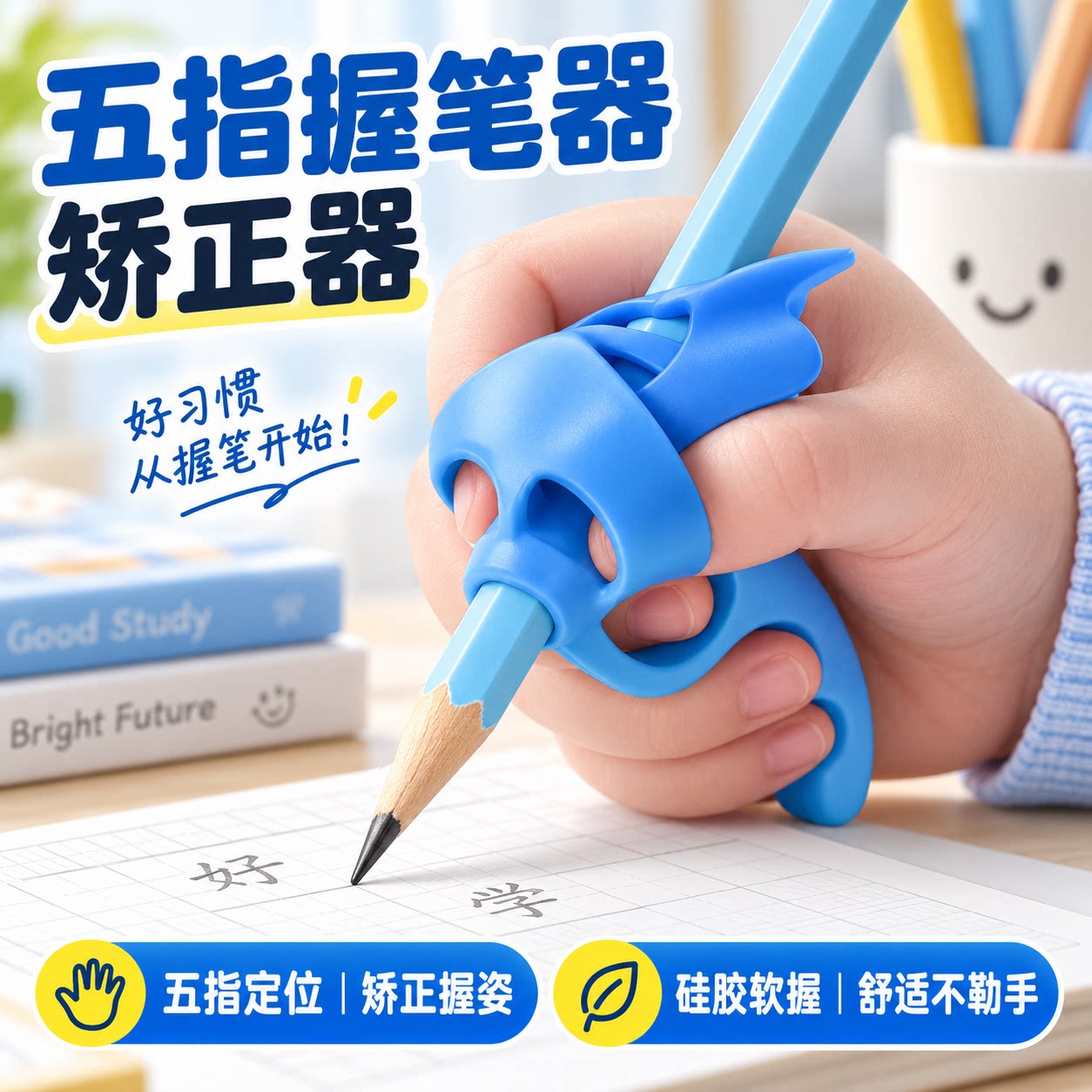 五指握笔矫正器儿童控笔训练