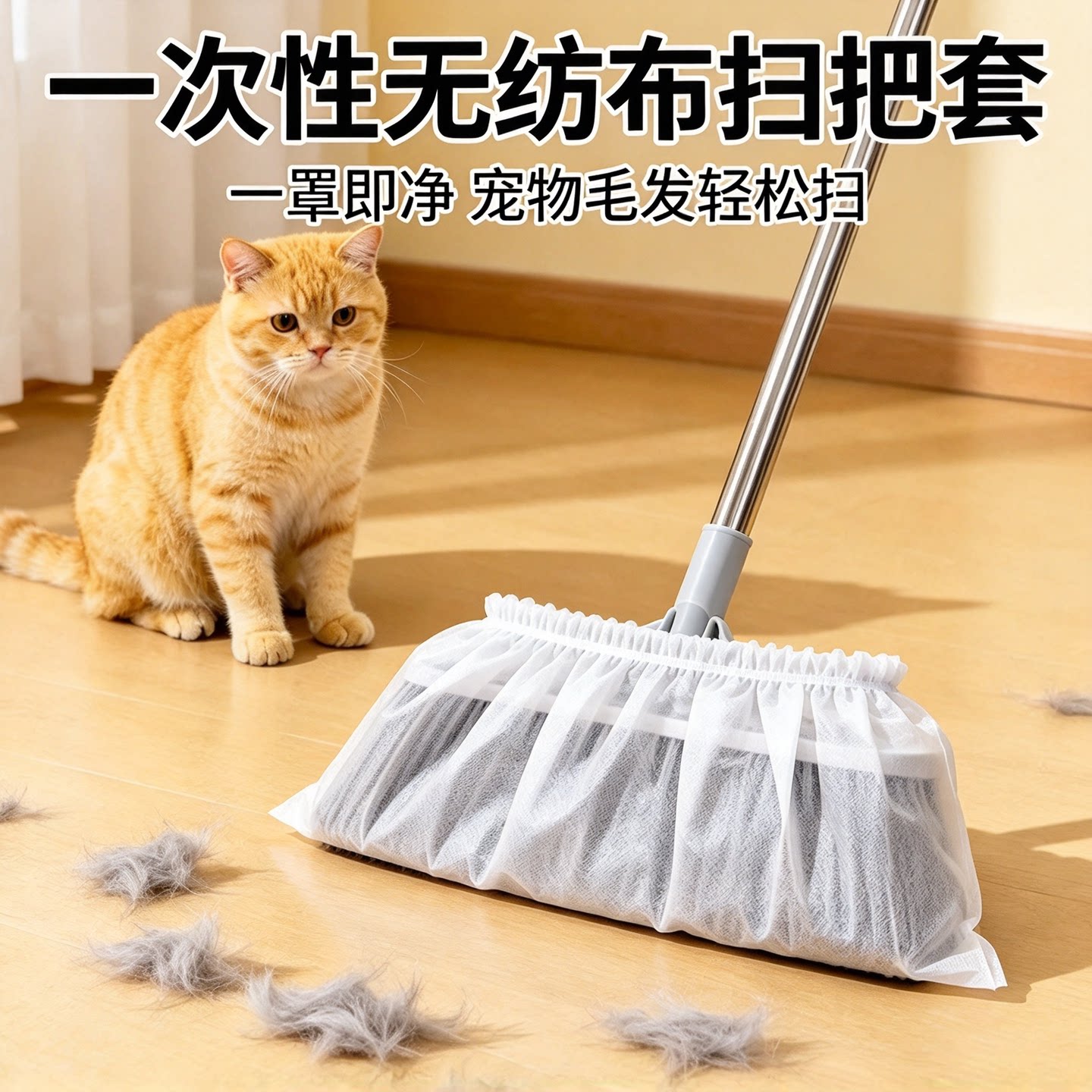一次性无纺布扫把除尘套