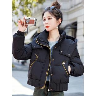 2025新款羽绒棉服女超短款洋气时髦加厚保暖小个子棉衣外套棉袄潮