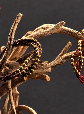 泰国进口三条编结铜珠