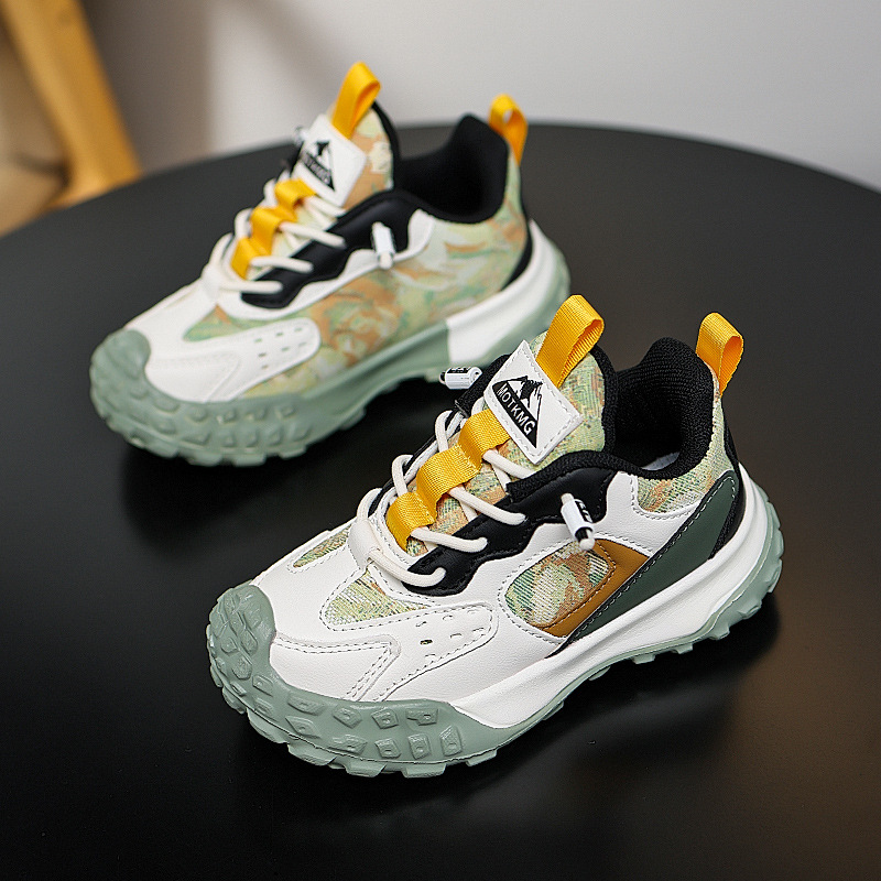 阿童木女童鞋子2025新款秋冬季爆款皮面儿童运动鞋软底学生休闲鞋