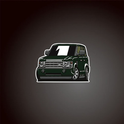 汽车贴纸适用于JDM贴纸卡通反光车贴RANGEROVER#L322 8220