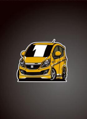 汽车贴纸适用于贴纸卡通反光车贴cervo#suzukicervo#HG21S  8202