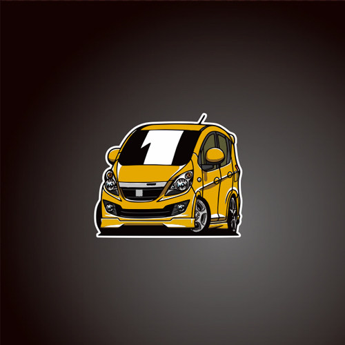 汽车贴纸适用于贴纸卡通反光车贴cervo#suzukicervo#HG21S  8202