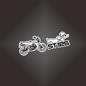 定制贴纸适用于本田DAX长颈鹿迷你猴子125c越野街车个性 贴纸 7109