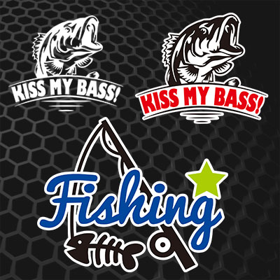 汉魂适用钓鱼防晒贴纸