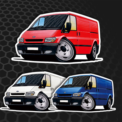 汉魂贴纸适用福特全顺汽车改装低趴面包车商务车厢式货车贴纸2071