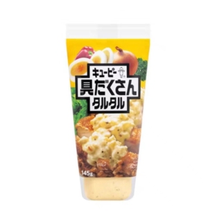 日本进口 丘比蛋黄酱塔塔酱 鸡蛋洋葱碎酱料 炸鸡调味酱蘸料 145g