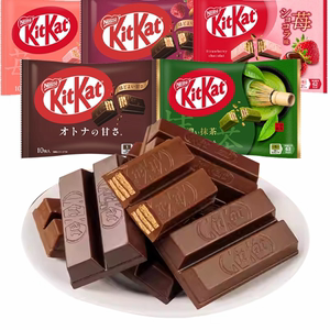 日本本土款零食 雀巢奇巧KitKat浓抹茶拿铁草莓黑巧克力夹心威化