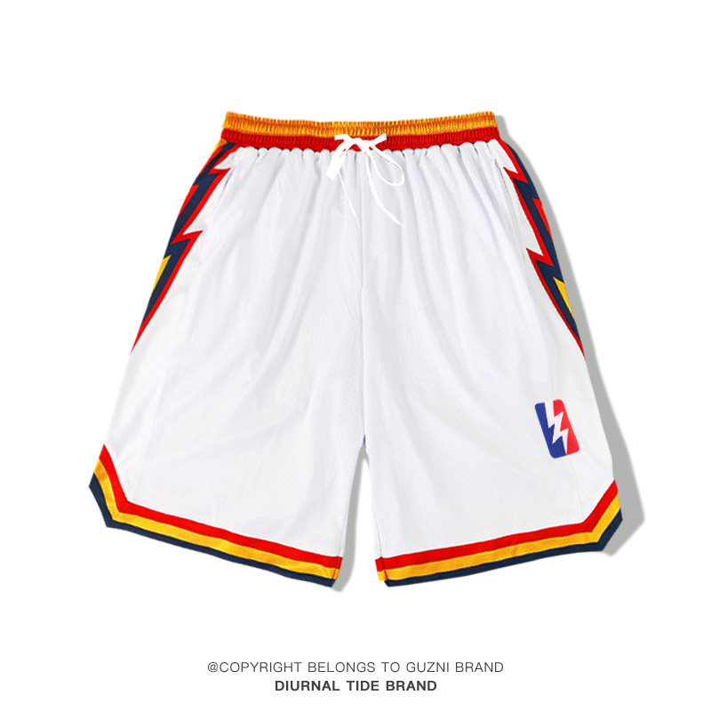 库里短裤男勇士复古同款美式不过膝运动裤夏季街头篮球训练球裤潮