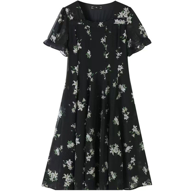 大码女装胖妹妹连衣裙8952