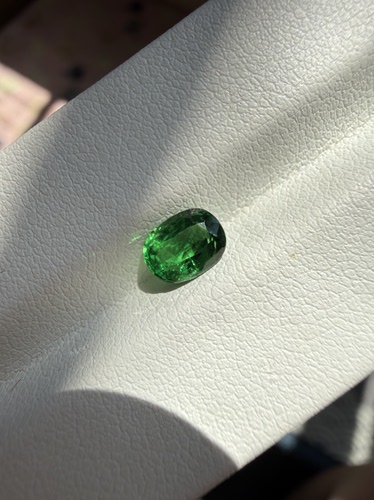 沙弗莱0.98克拉火彩好颜色超漂亮微瑕