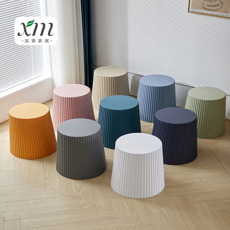 北欧家用塑料凳加厚创意桶凳收纳圆凳可叠放简约等位椅商用餐厅凳,住宅家具,其它凳子,淘宝优惠券,粉丝福利购,淘宝优惠卷